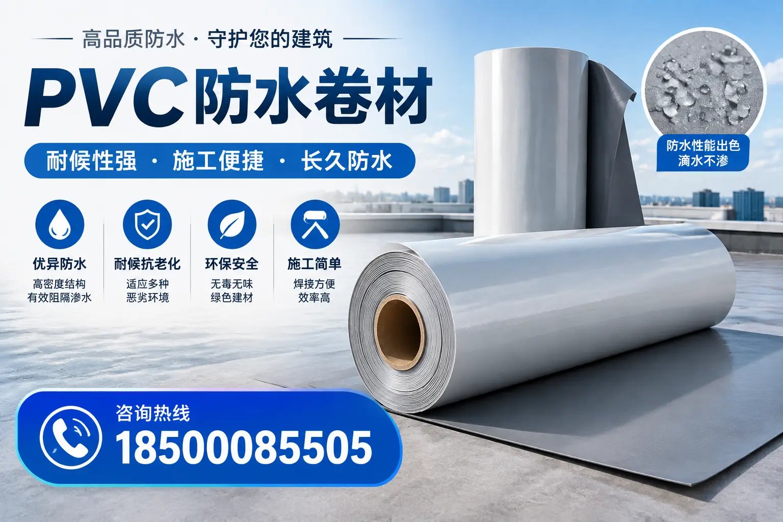 pvc防水卷材在萍乡的行业应用前景分析